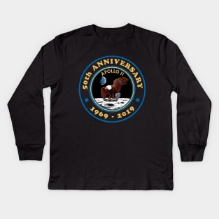 Apollo 11 50th Anniversary Kids Long Sleeve T-Shirt